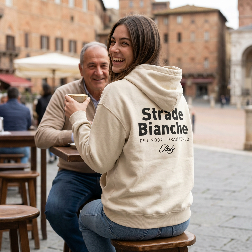Strade Bianche Siena Gravel Roads Hoodie | Classic Cycling Race