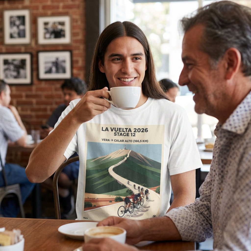 2026 Vuelta a España Stage 12 Cycling T-Shirt | Vera to Calar Alto 166.5km | Graphic Tee