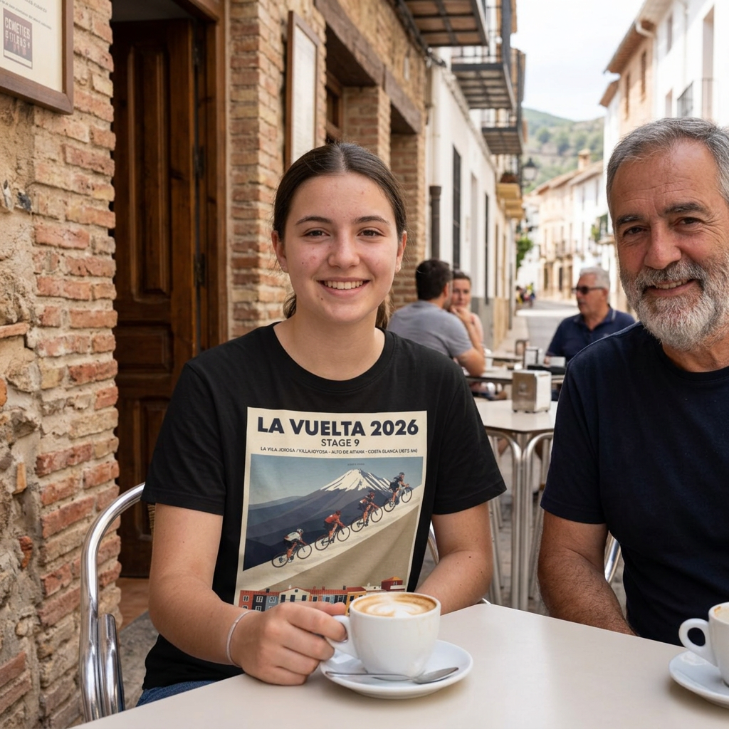 2026 Vuelta a España Stage 9 Cycling T-Shirt | Villajoyosa to Alto de Aitana 187.5km | Graphic Tee