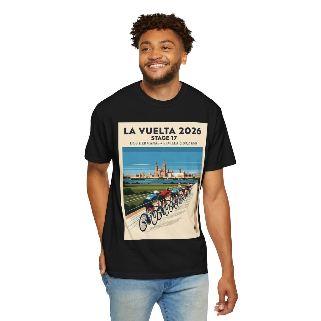 2026 Vuelta a España Stage 17 Cycling T-Shirt | Dos Hermanas to Sevilla 189.2km | Graphic Tee