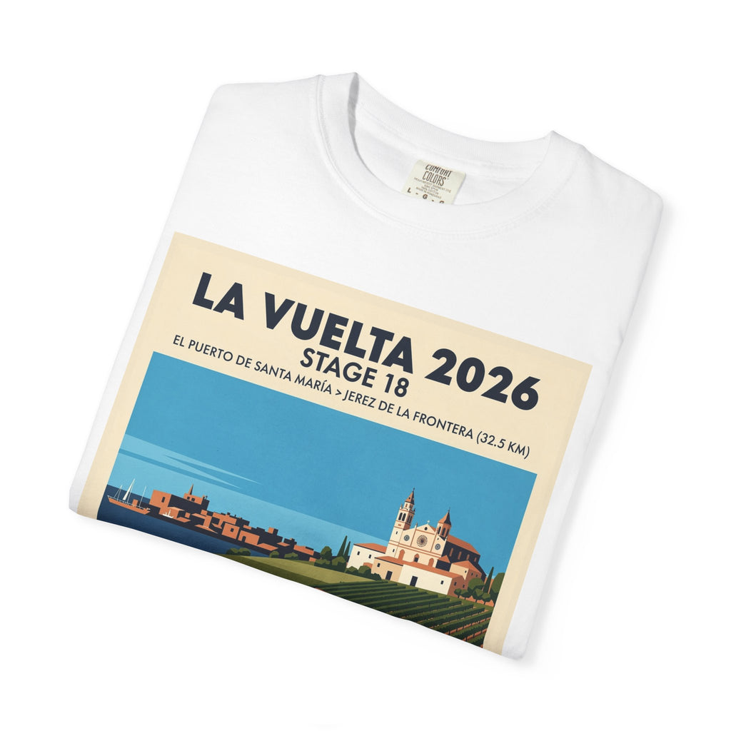 2026 Vuelta a España Stage 18 Cycling T-Shirt | El Puerto de Santa María to Jerez 32.5km | Graphic Tee