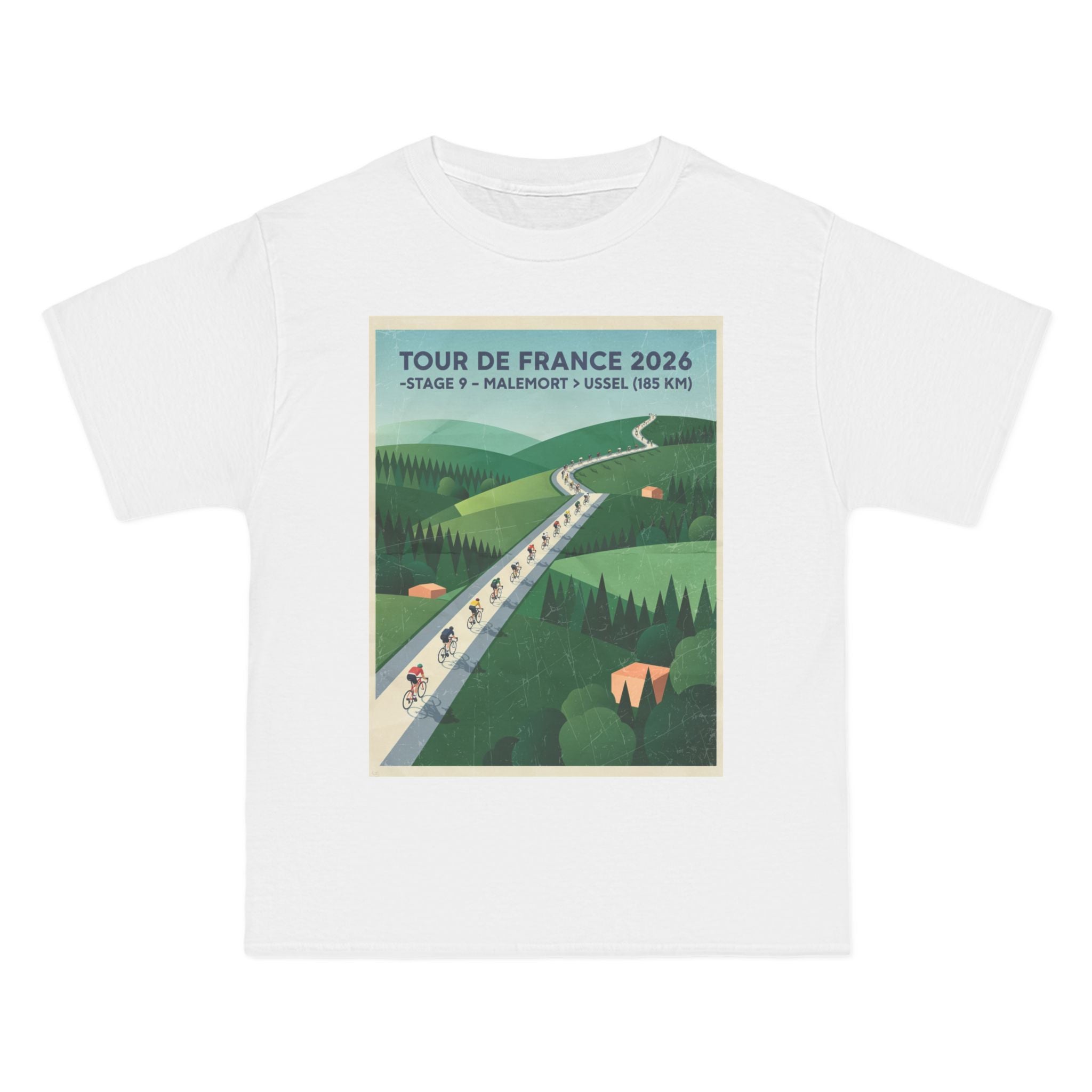 Stage 9 Malemort to Ussel 185km Cycling Tee
