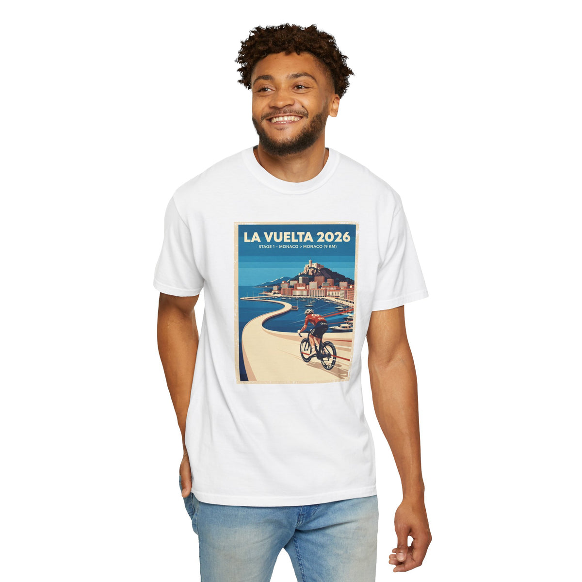 2026 Vuelta a España Stage 1 Cycling T-Shirt | Monaco to Monaco 9km | Graphic Tee