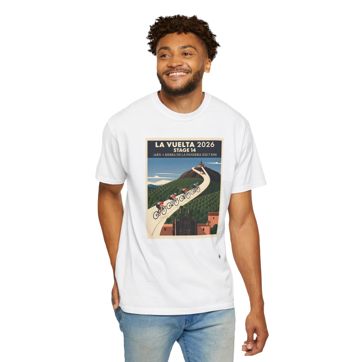2026 Vuelta a España Stage 14 Cycling T-Shirt | Jaén to Sierra de La Pandera 152.7km | Graphic Tee