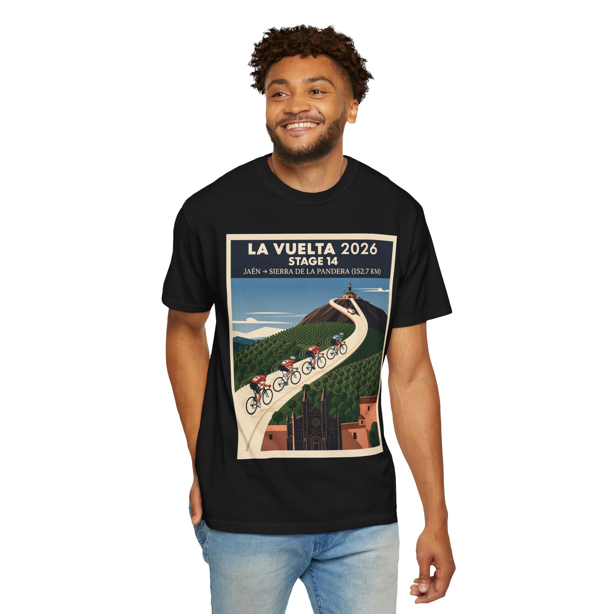 2026 Vuelta a España Stage 14 Cycling T-Shirt | Jaén to Sierra de La Pandera 152.7km | Graphic Tee