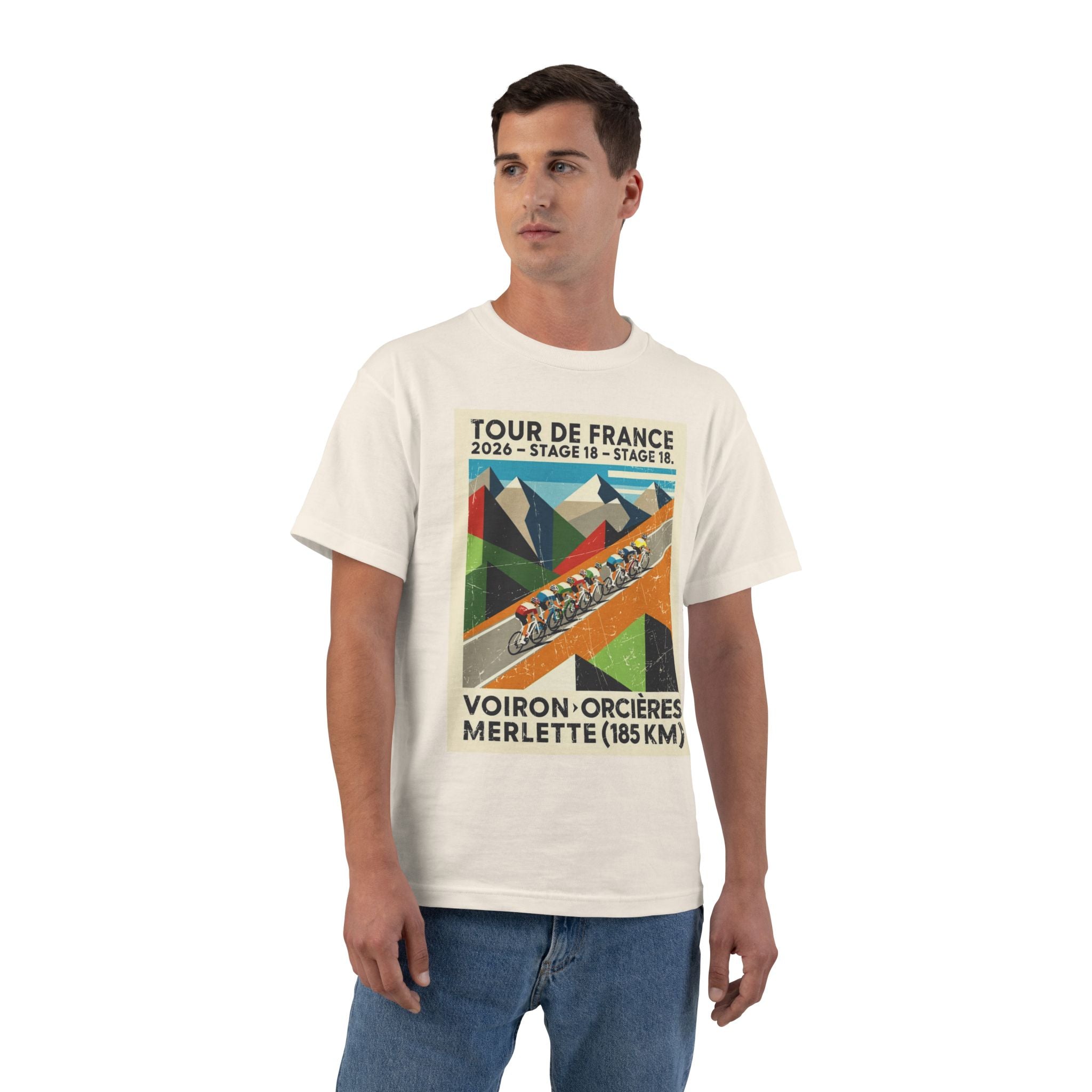 Tour de France 2026 Stage 18 Voiron > Orcières-Merlette T-Shirt | Cycling Summit Route