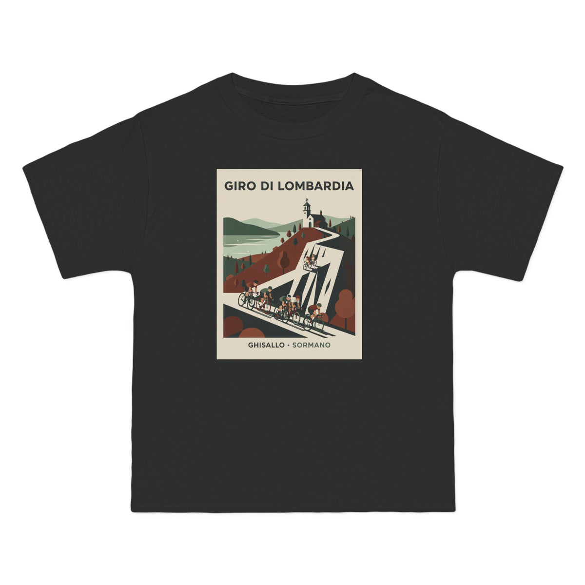 Il Lombardia Cycling Poster GIRO Di Lombardia, T-Shirt | Futurist Italy, Muro di Sormano