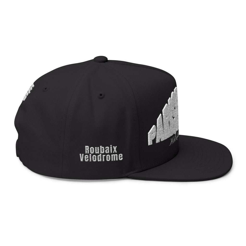 Embroidered Flat Bill Snapback Cap, Paris-Roubaix Race Hat, Stylish Christmas Gift, Cyclist Cap, Yupoong High Quality