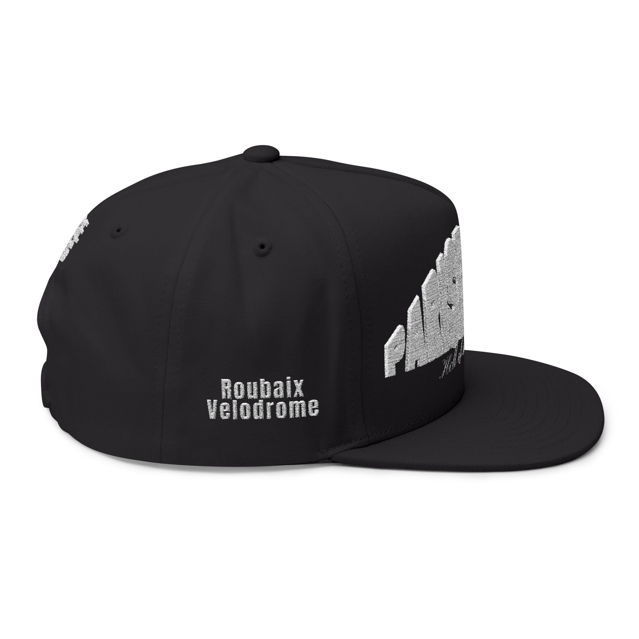 Embroidered Flat Bill Snapback Cap, Paris-Roubaix Race Hat, Stylish Christmas Gift, Cyclist Cap, Yupoong High Quality