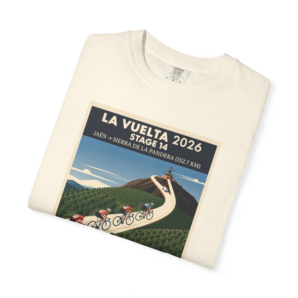 2026 Vuelta a España Stage 14 Cycling T-Shirt | Jaén to Sierra de La Pandera 152.7km | Graphic Tee