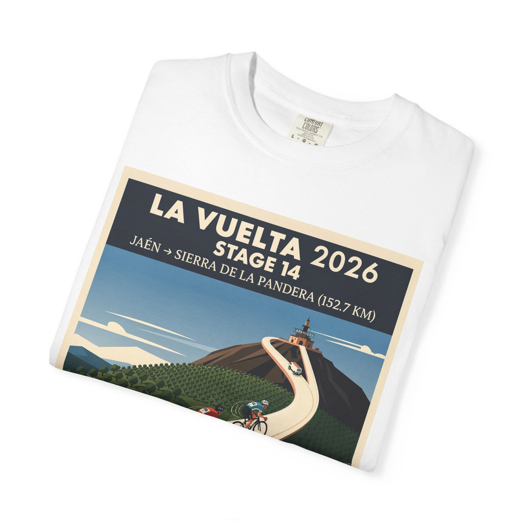 2026 Vuelta a España Stage 14 Cycling T-Shirt | Jaén to Sierra de La Pandera 152.7km | Graphic Tee