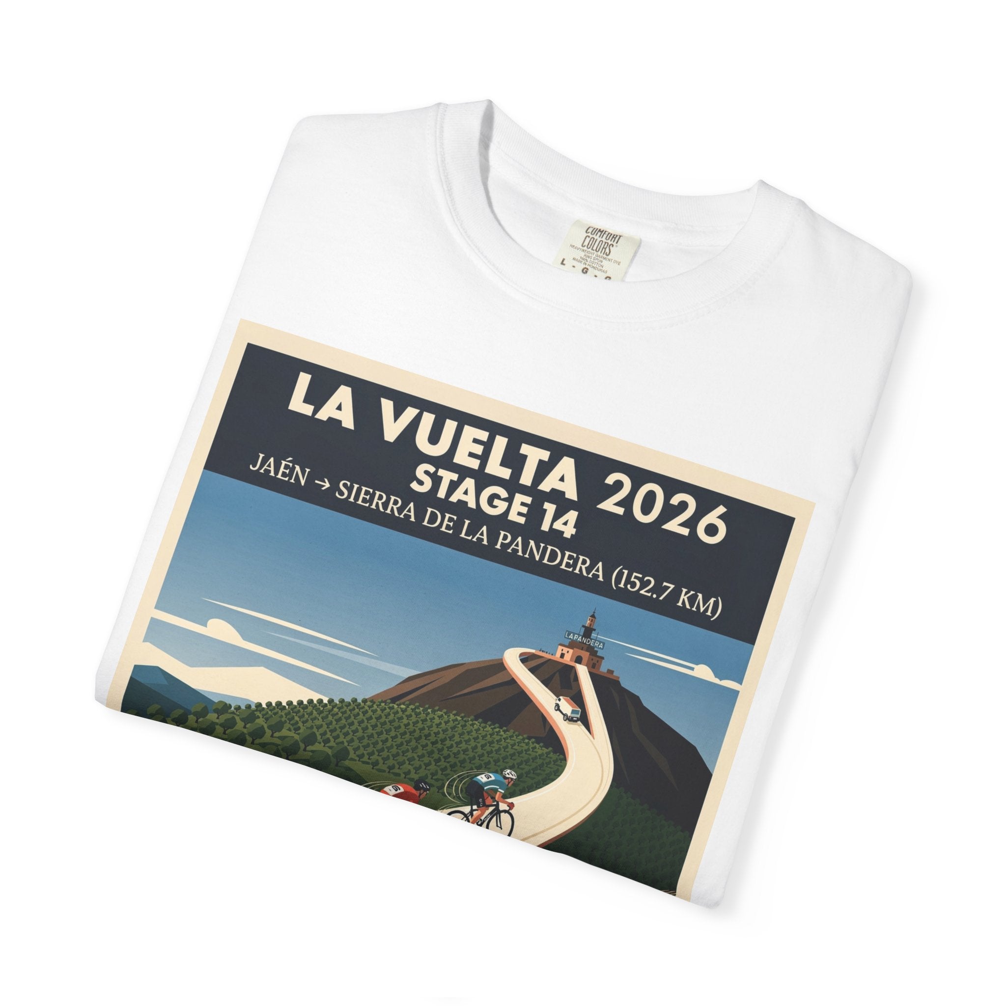 2026 Vuelta a España Stage 14 Cycling T-Shirt | Jaén to Sierra de La Pandera 152.7km | Graphic Tee