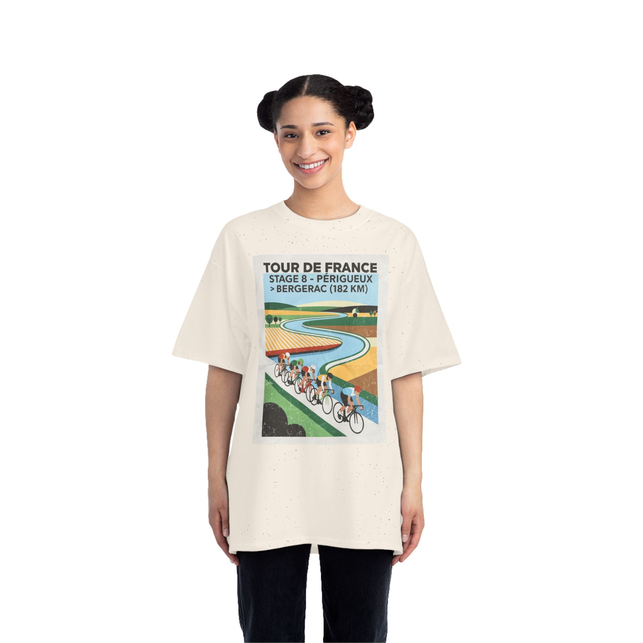 Tour de France 2026 Stage 8 Périgueux > Bergerac T-Shirt | Cycling Poster Art