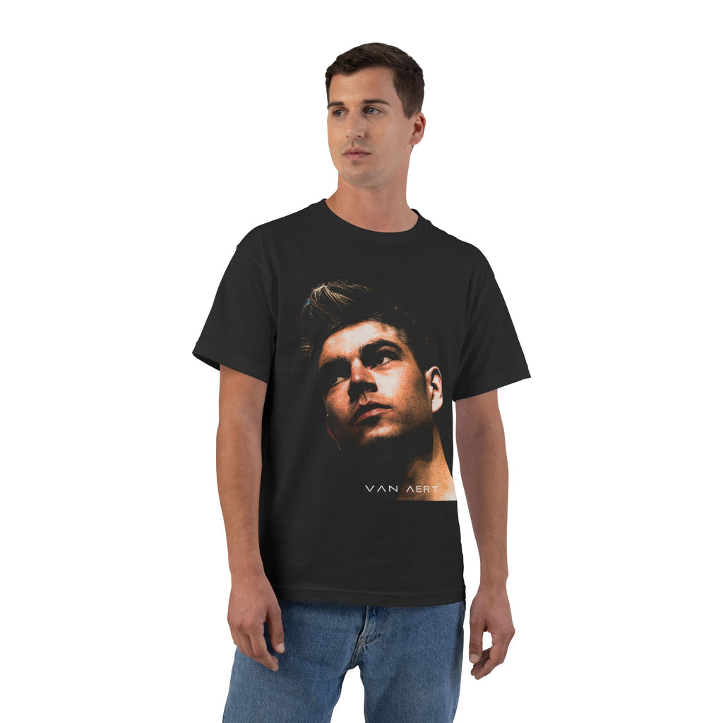 Wout van Aert Portrait T-Shirt | Belgian Cyclist, Cycling Fan Tee