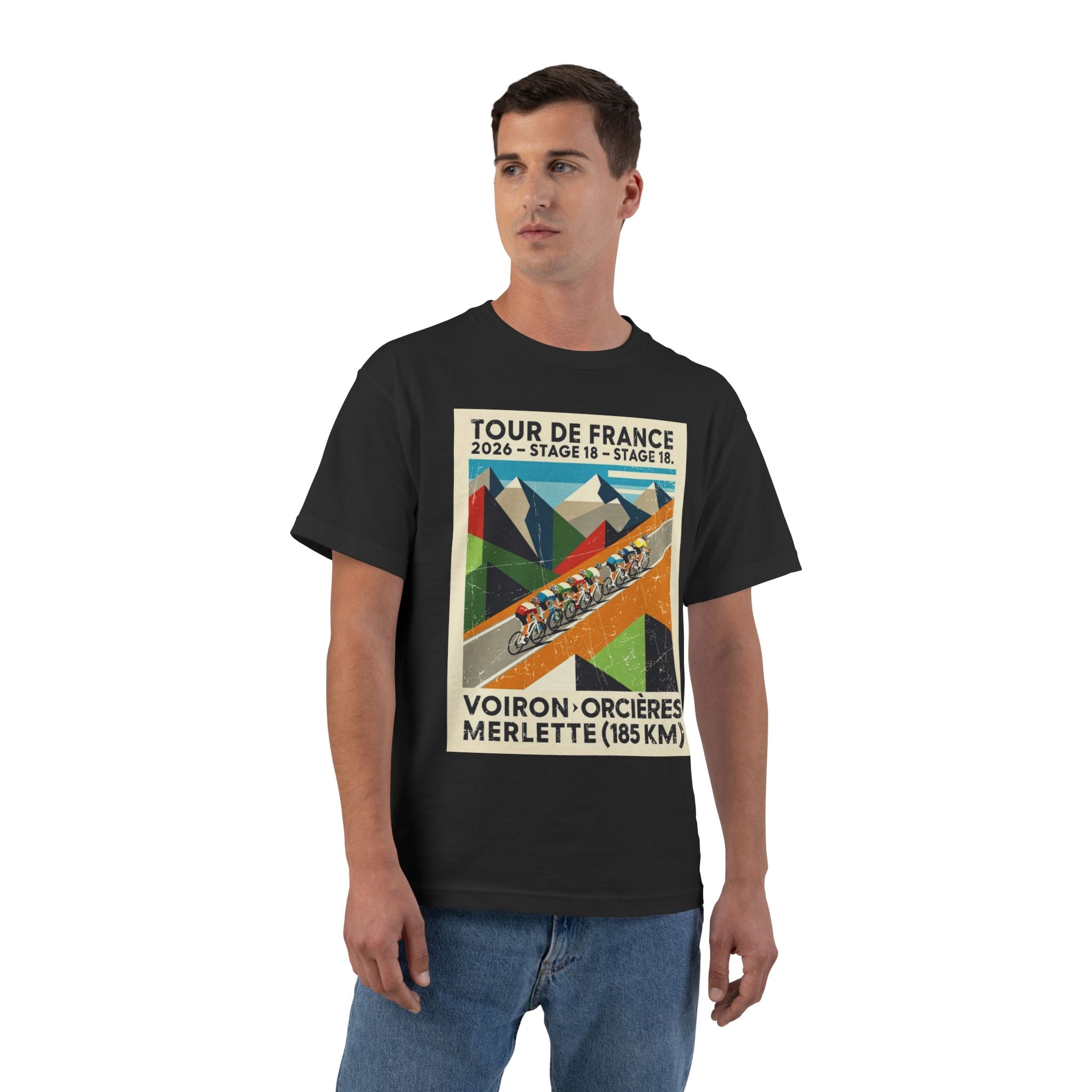 Tour de France 2026 Stage 18 Voiron > Orcières-Merlette T-Shirt | Cycling Summit Route