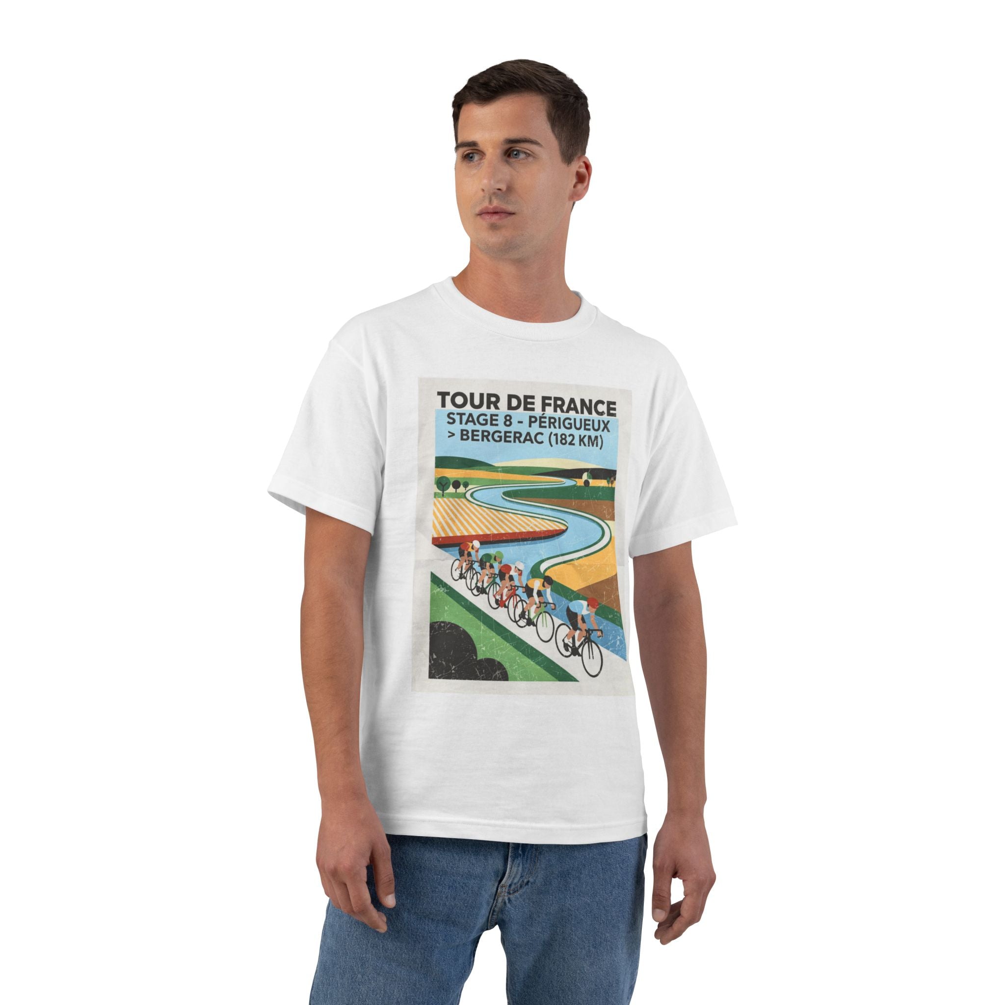 Tour de France 2026 Stage 8 Périgueux > Bergerac T-Shirt | Cycling Poster Art