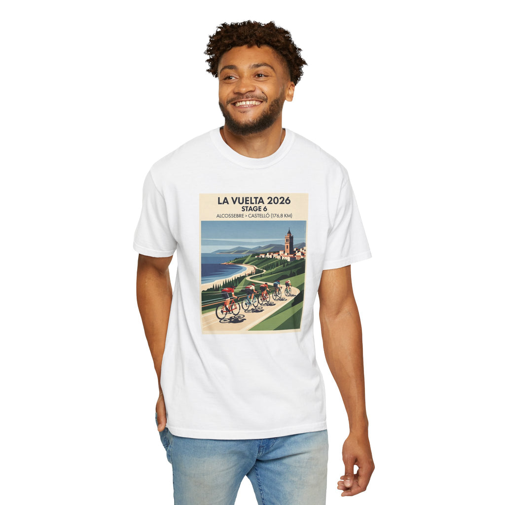 2026 Vuelta a España Stage 6 Cycling T-Shirt | Alcossebre to Castelló 176.8km | Graphic Tee