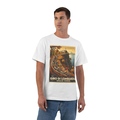 Il Lombardia Giro di Lombardia Cycling Poster T-Shirt | Madonna del Ghisallo, Muro di Sormano