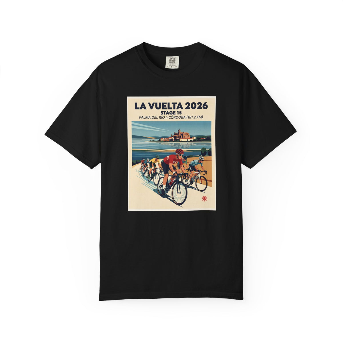 2026 Vuelta a España Stage 15 Cycling T-Shirt | Palma del Río to Córdoba 181.2km | Graphic Tee
