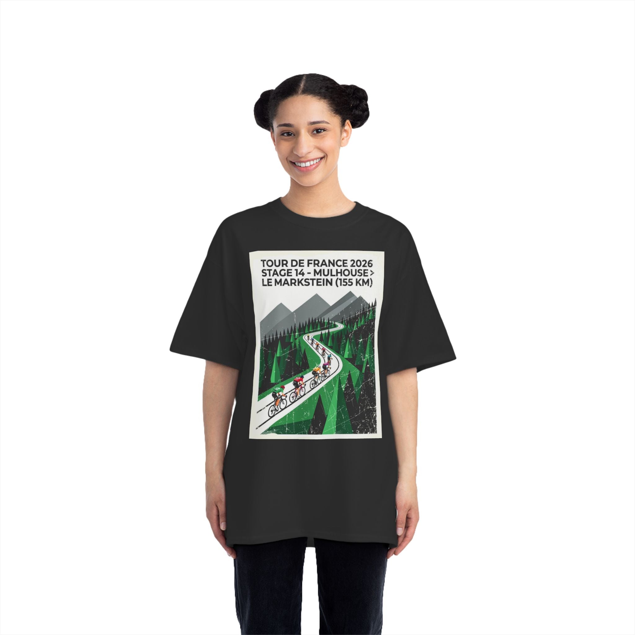Tour de France 2026 Stage 14 Mountain Cycling T-Shirt | Mulhouse > Le Markstein