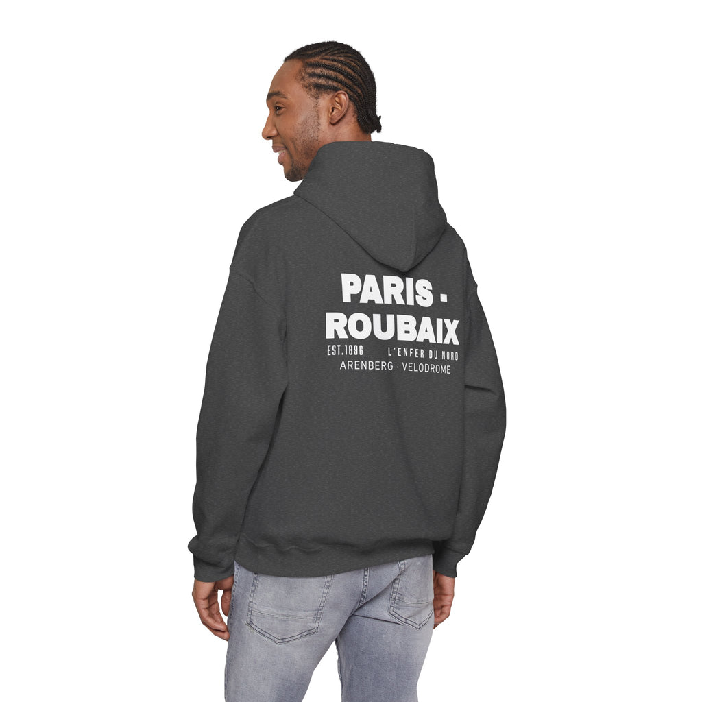 Paris Roubaix Vintage Cycling Fan Logo Hoodie | Retro Cycling Sweatshirt