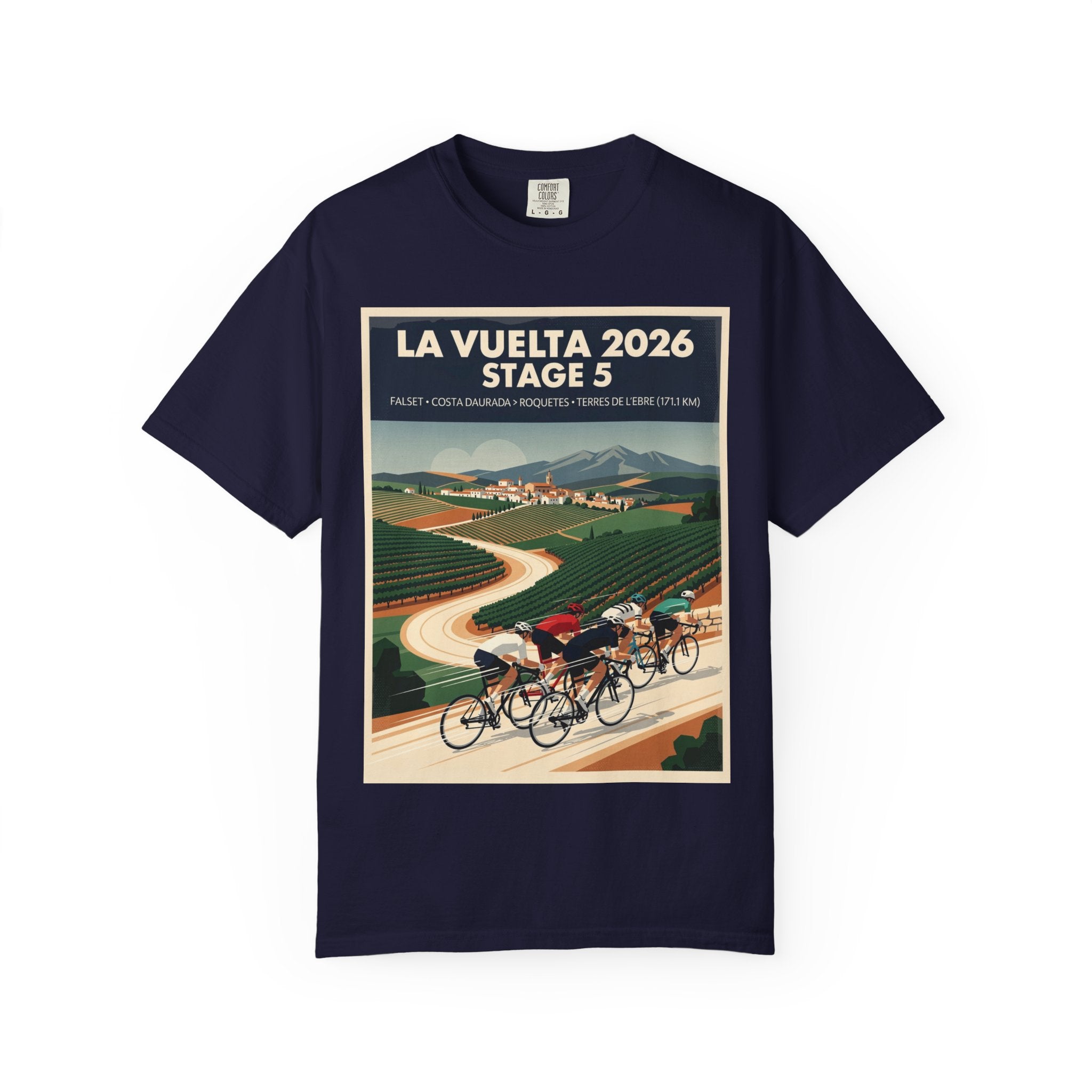 2026 Vuelta a España Stage 5 Cycling T-Shirt | Falset to Roquetes 171.1km | Graphic Tee