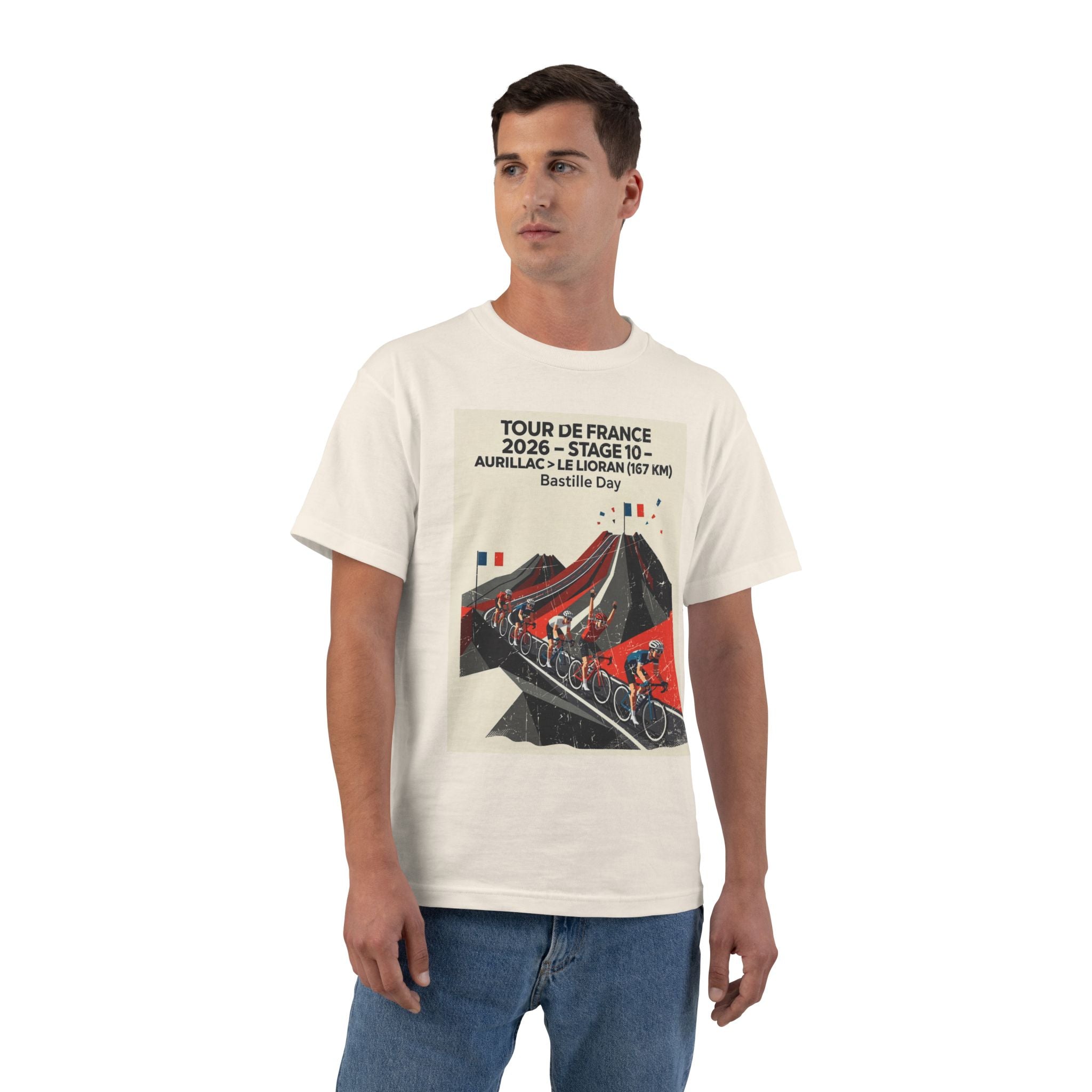 Tour de France 2026 Stage 10 Aurillac > Le Lioran T-Shirt | Bauhaus Mountain Cycling