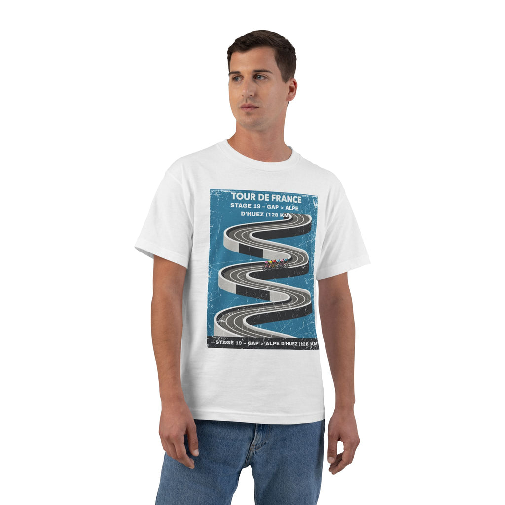 Tour de France 2026 Stage 19 Gap > Alpe d Huez T-Shirt | Bauhaus Mountain Cycling Poster