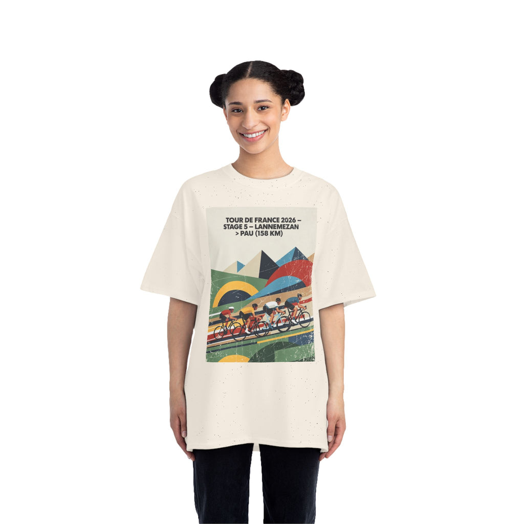 Tour de France 2026 Stage 5 Lannemezan > Pau T-Shirt | Bauhaus Cycling Illustration