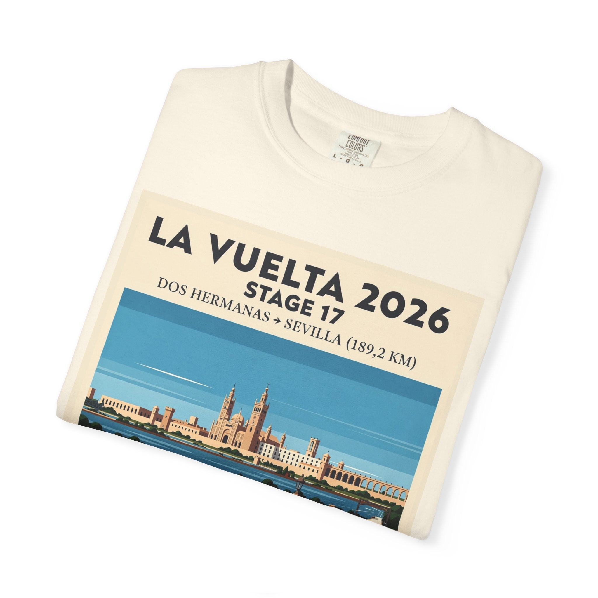 2026 Vuelta a España Stage 17 Cycling T-Shirt | Dos Hermanas to Sevilla 189.2km | Graphic Tee