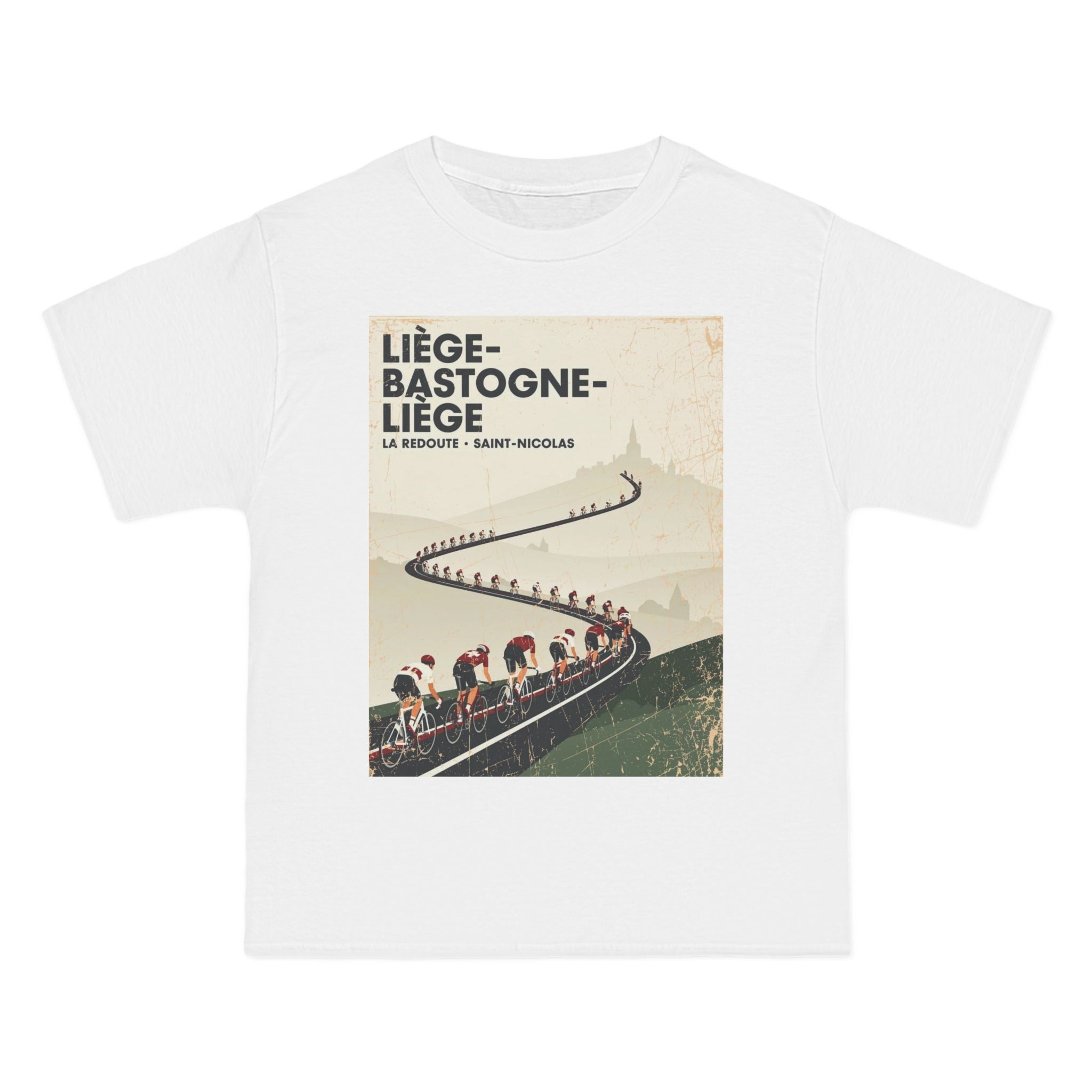 Liège Bastogne Liège Cycling Tee | Bauhaus Vector Race Design