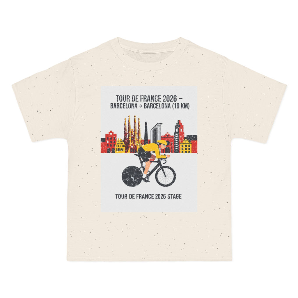 Tour de France vintage Stage 1 2026 Barcelona Time Trial Graphic T-Shirt | Bauhaus Cyclist