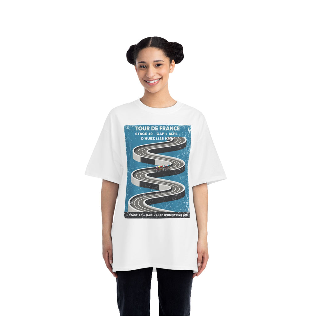 Tour de France 2026 Stage 19 Gap > Alpe d Huez T-Shirt | Bauhaus Mountain Cycling Poster