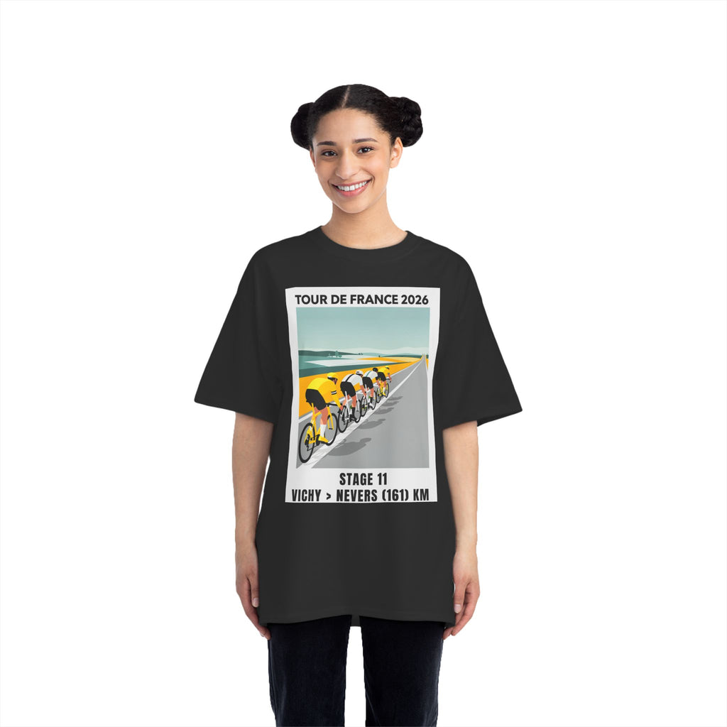 Tour de France 2026 Stage 11 Vichy to Nevers T-Shirt | Cycling Peloton Vector Art