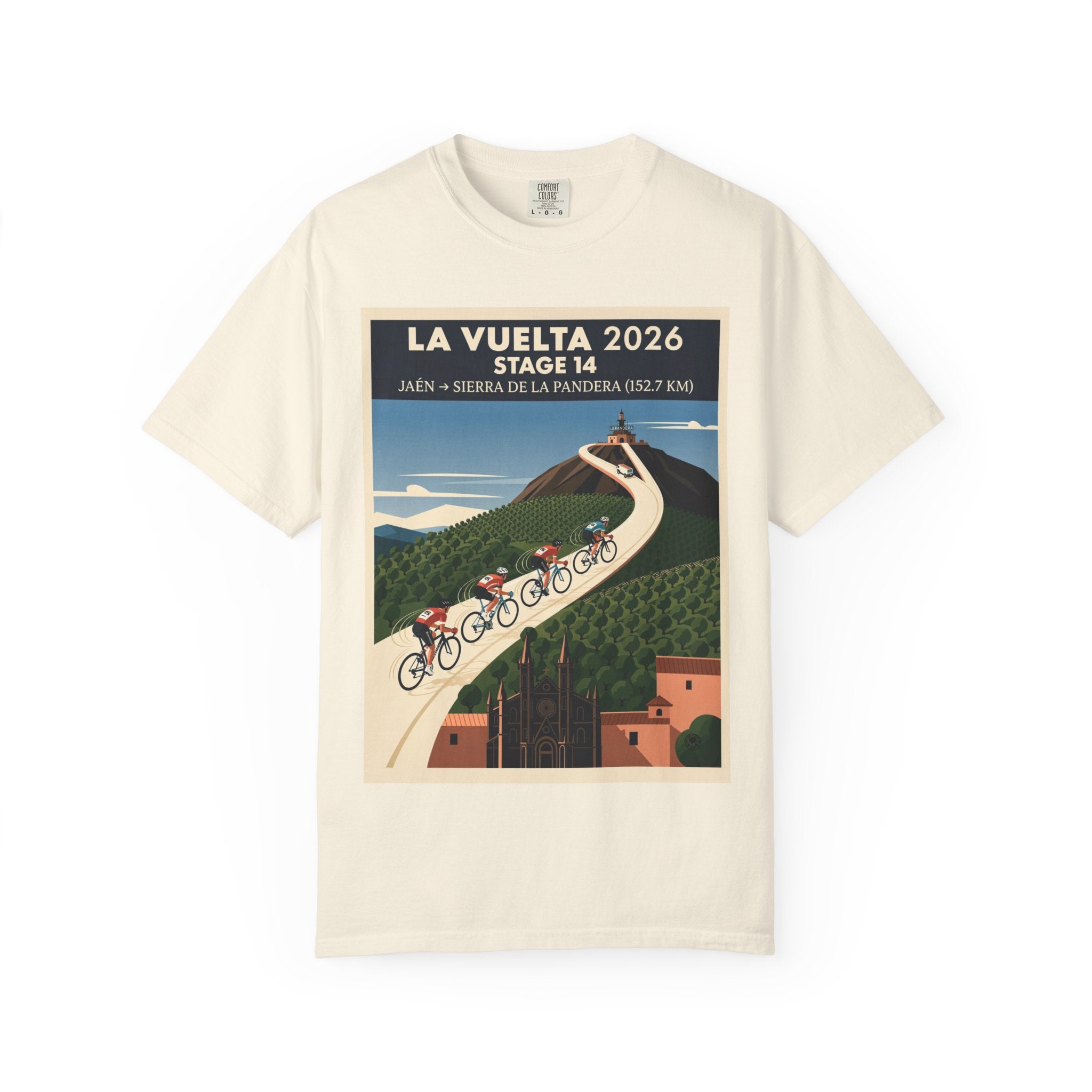 2026 Vuelta a España Stage 14 Cycling T-Shirt | Jaén to Sierra de La Pandera 152.7km | Graphic Tee