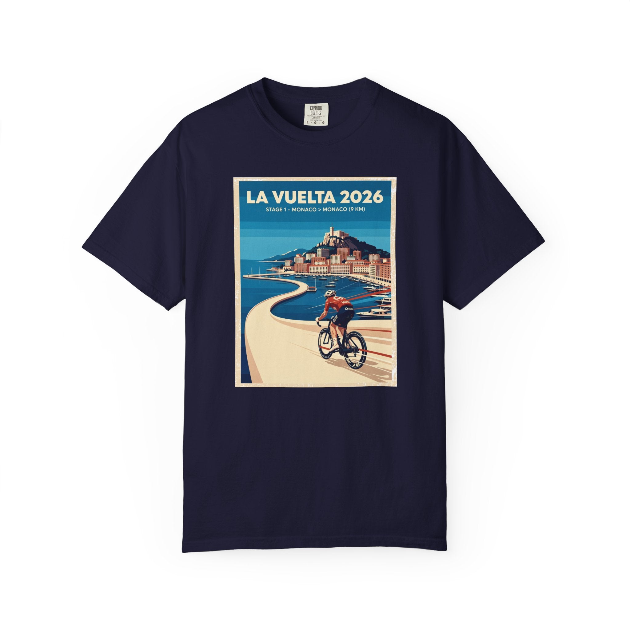2026 Vuelta a España Stage 1 Cycling T-Shirt | Monaco to Monaco 9km | Graphic Tee