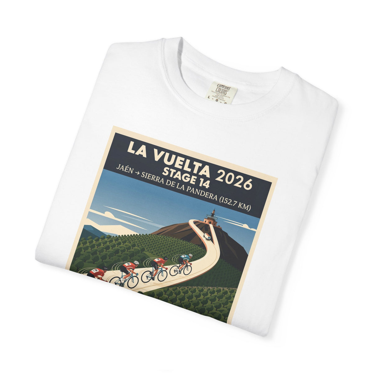 2026 Vuelta a España Stage 14 Cycling T-Shirt | Jaén to Sierra de La Pandera 152.7km | Graphic Tee