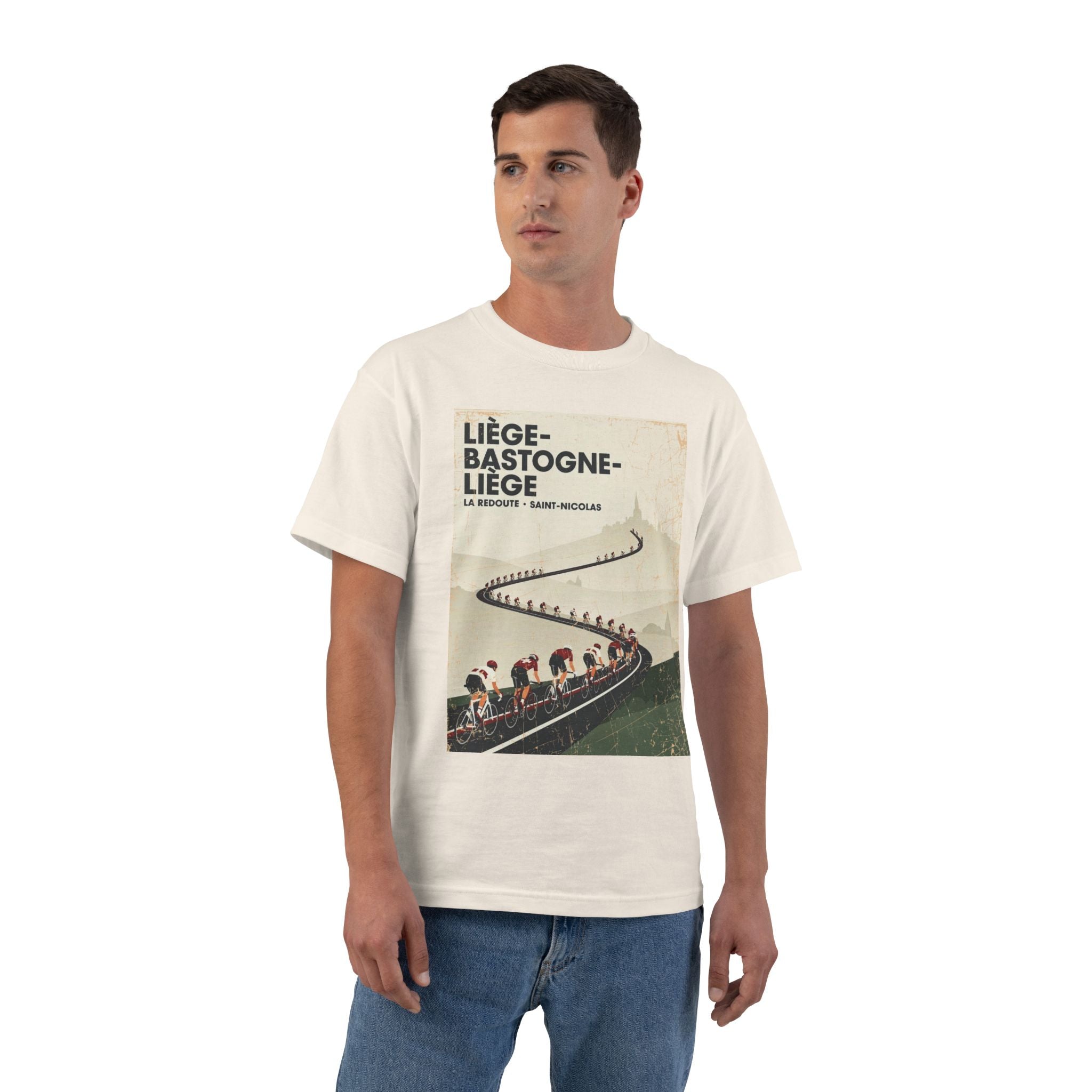 Liège Bastogne Liège Cycling Tee | Bauhaus Vector Race Design