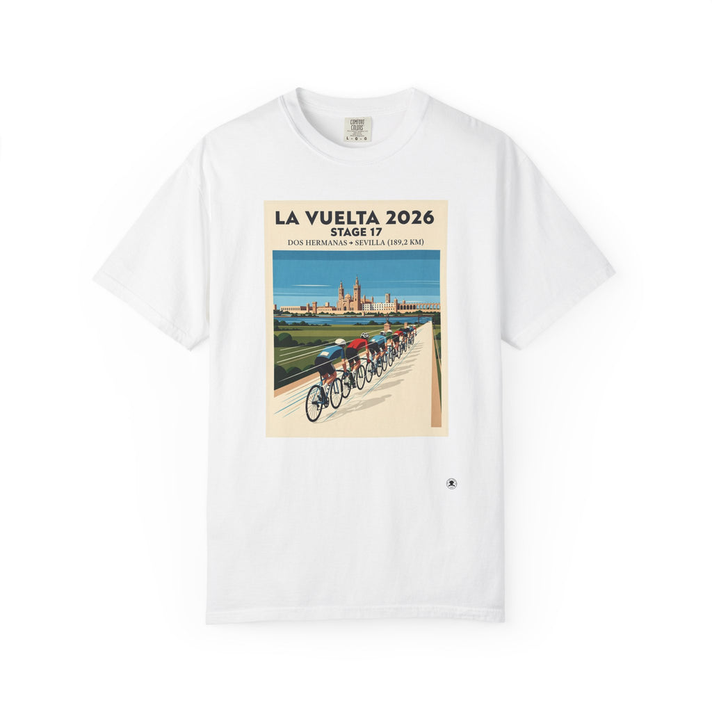 2026 Vuelta a España Stage 17 Cycling T-Shirt | Dos Hermanas to Sevilla 189.2km | Graphic Tee