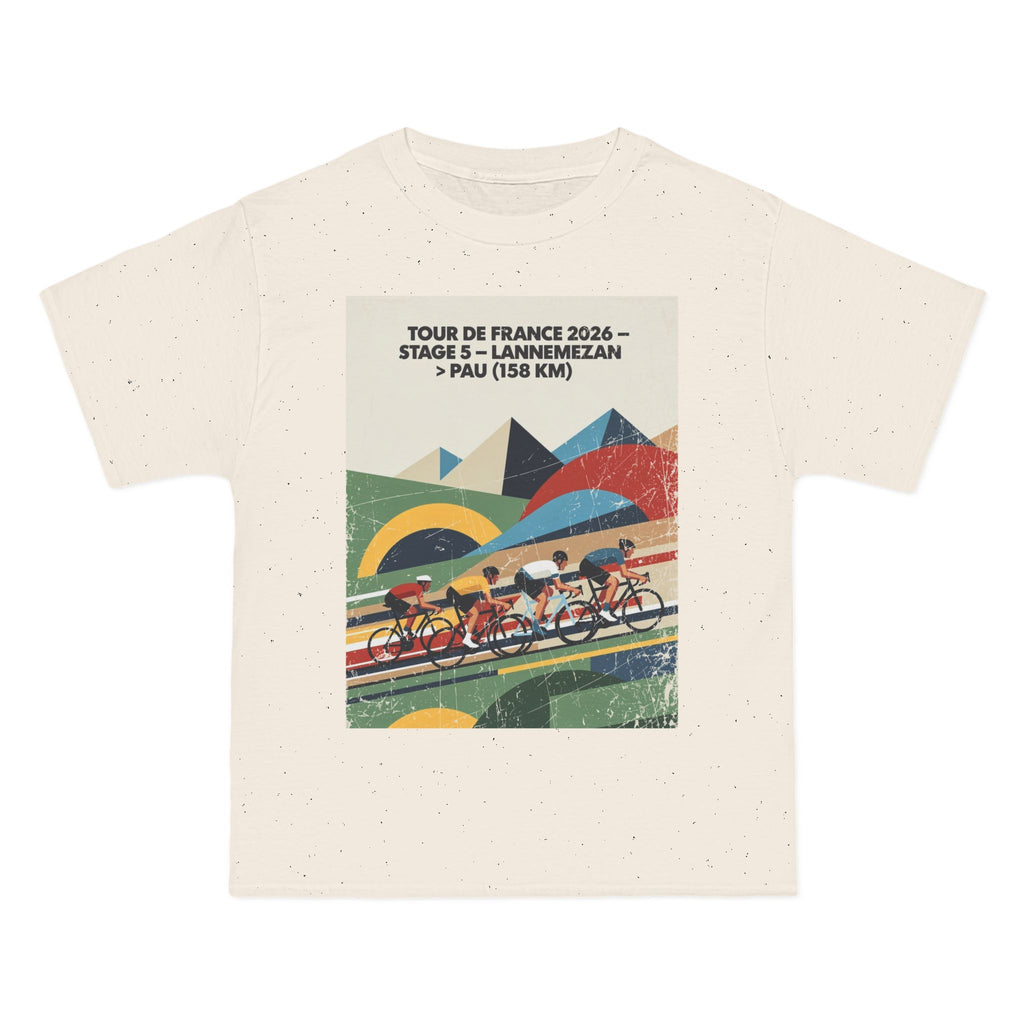 Tour de France 2026 Stage 5 Lannemezan > Pau T-Shirt | Bauhaus Cycling Illustration