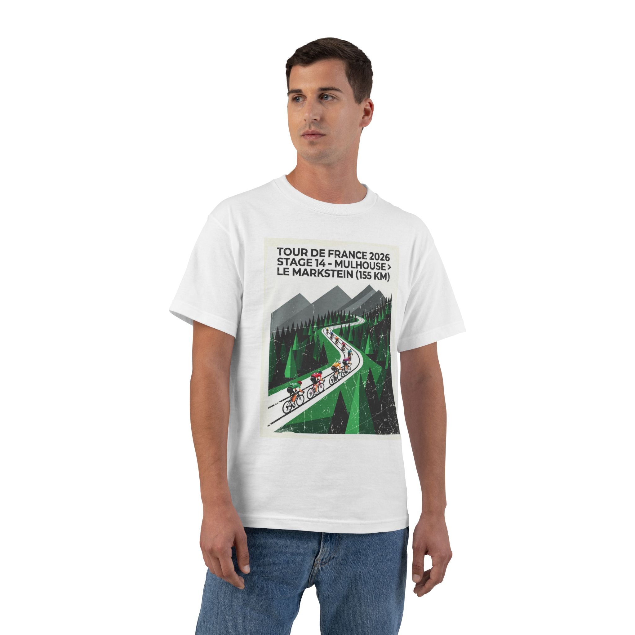 Tour de France 2026 Stage 14 Mountain Cycling T-Shirt | Mulhouse > Le Markstein