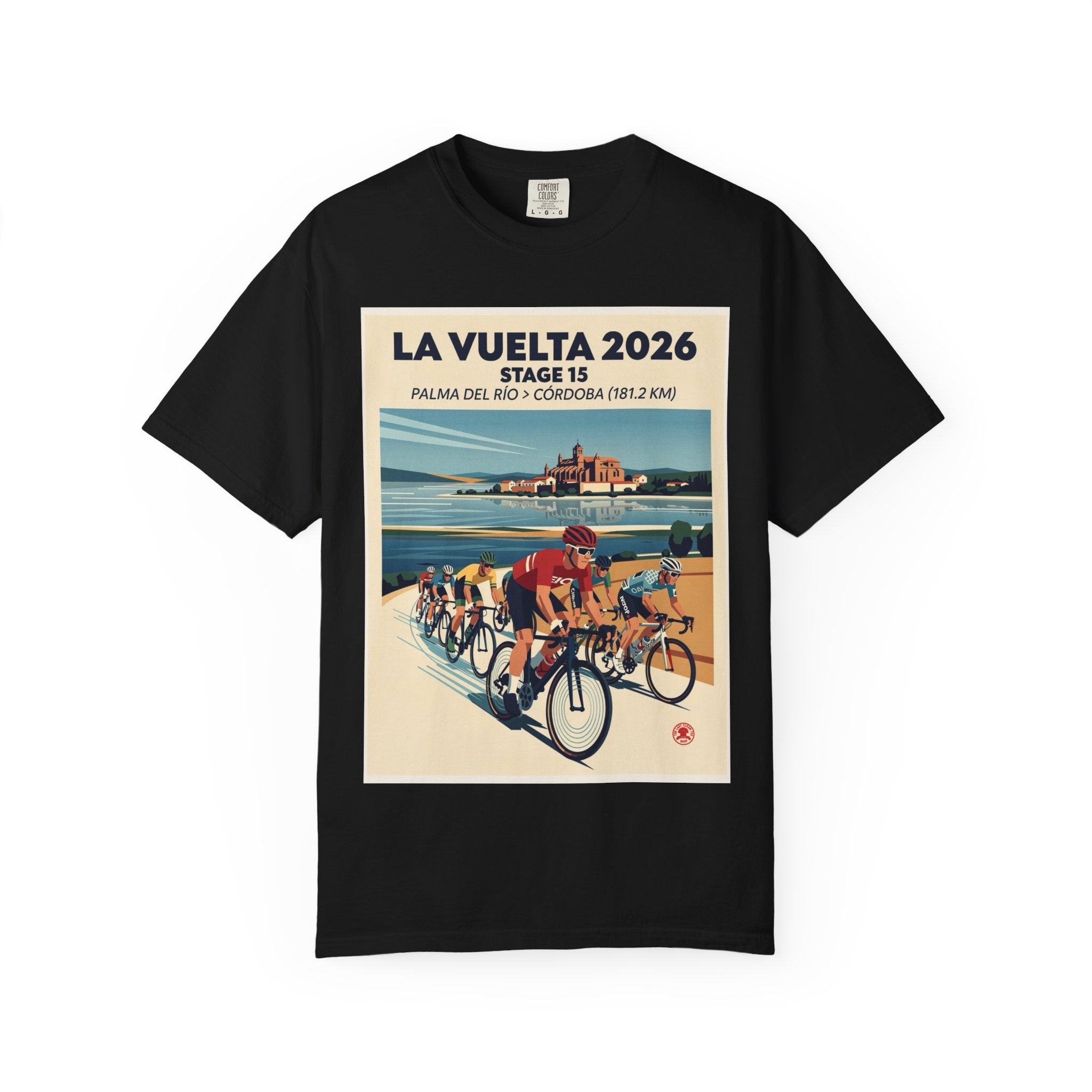 2026 Vuelta a España Stage 15 Cycling T-Shirt | Palma del Río to Córdoba 181.2km | Graphic Tee