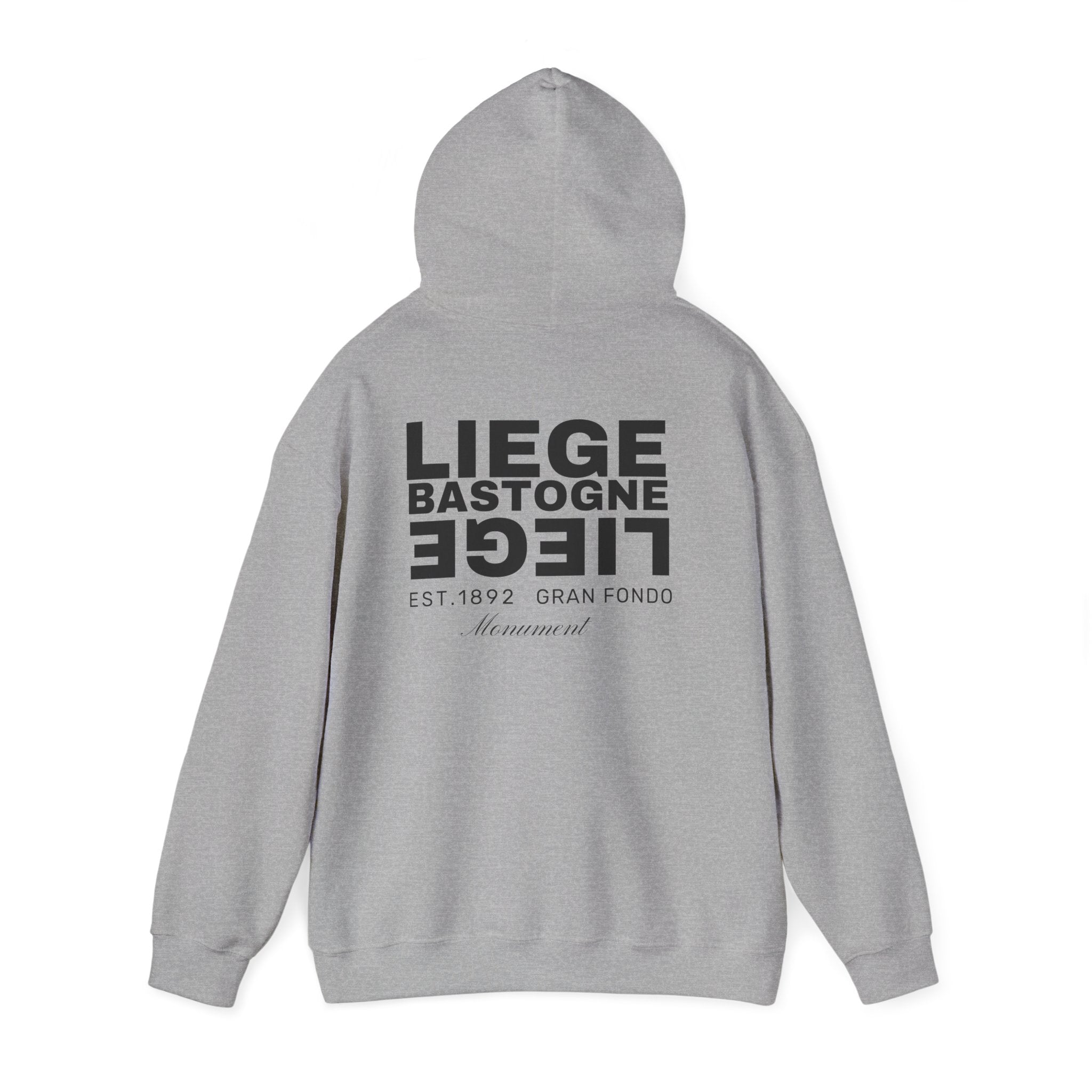 Liege Bastogne Liege Monument Bike race since 1892  Vintage Cycling Fan Logo Hoodie | Retro Cycling Sweatshirt