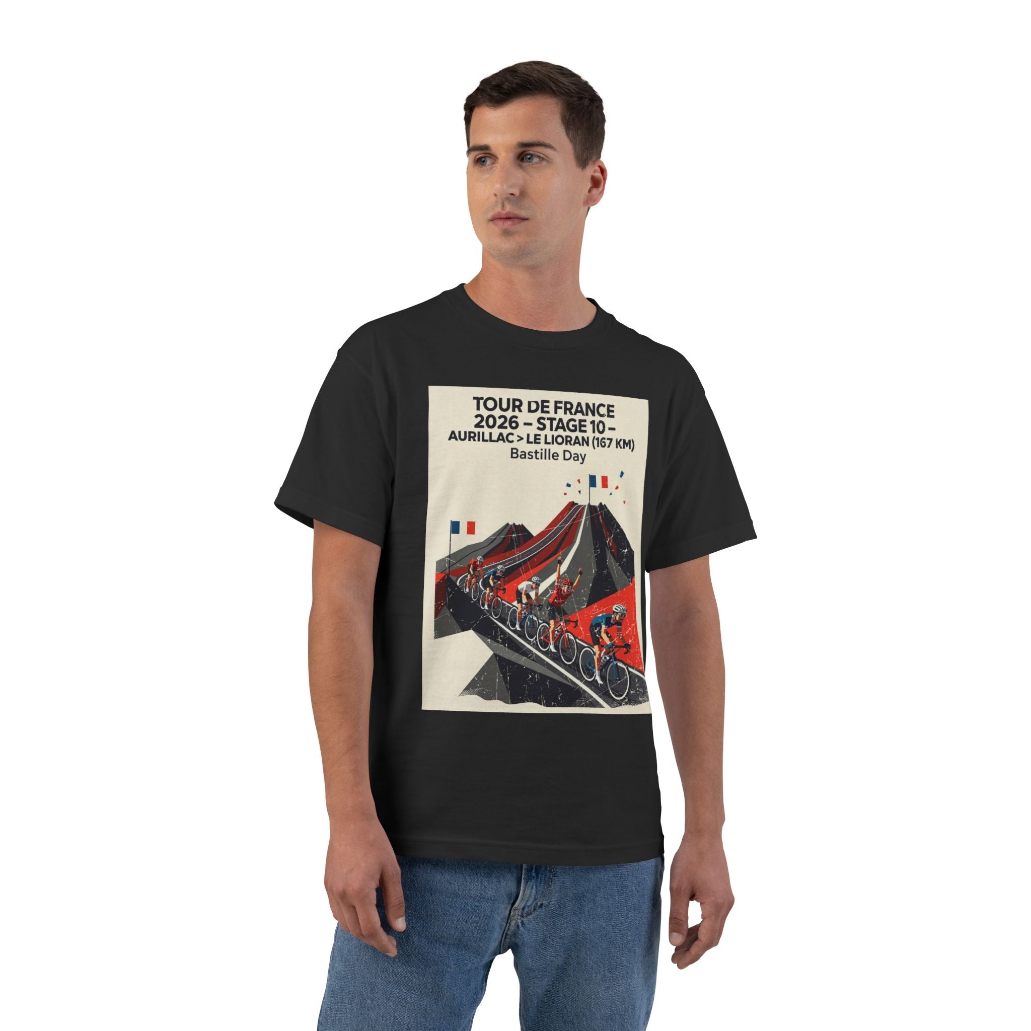 Tour de France 2026 Stage 10 Aurillac > Le Lioran T-Shirt | Bauhaus Mountain Cycling