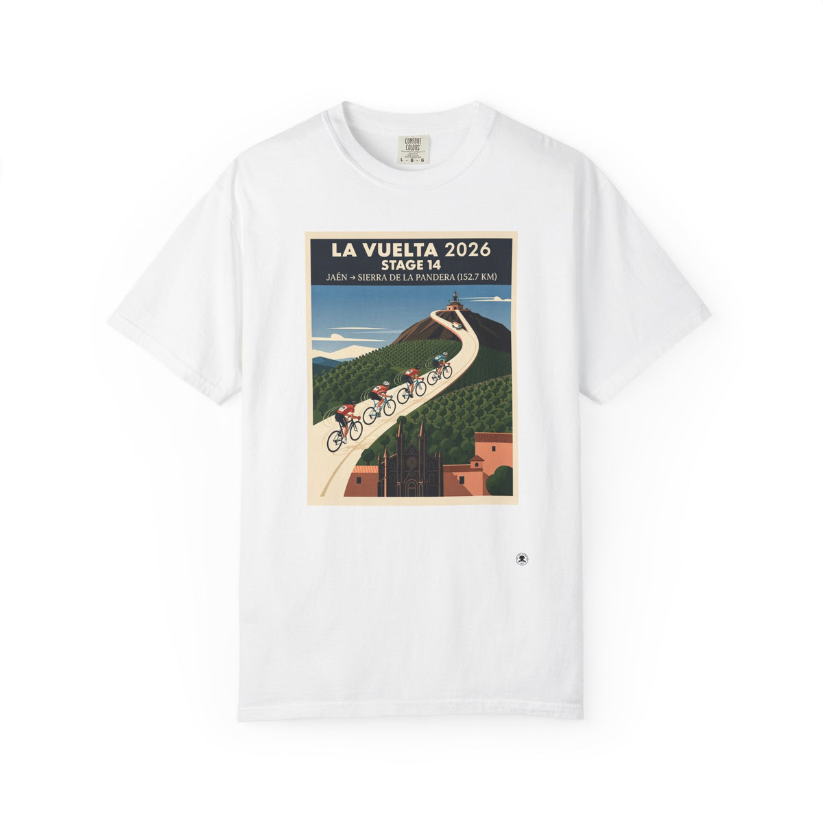 2026 Vuelta a España Stage 14 Cycling T-Shirt | Jaén to Sierra de La Pandera 152.7km | Graphic Tee