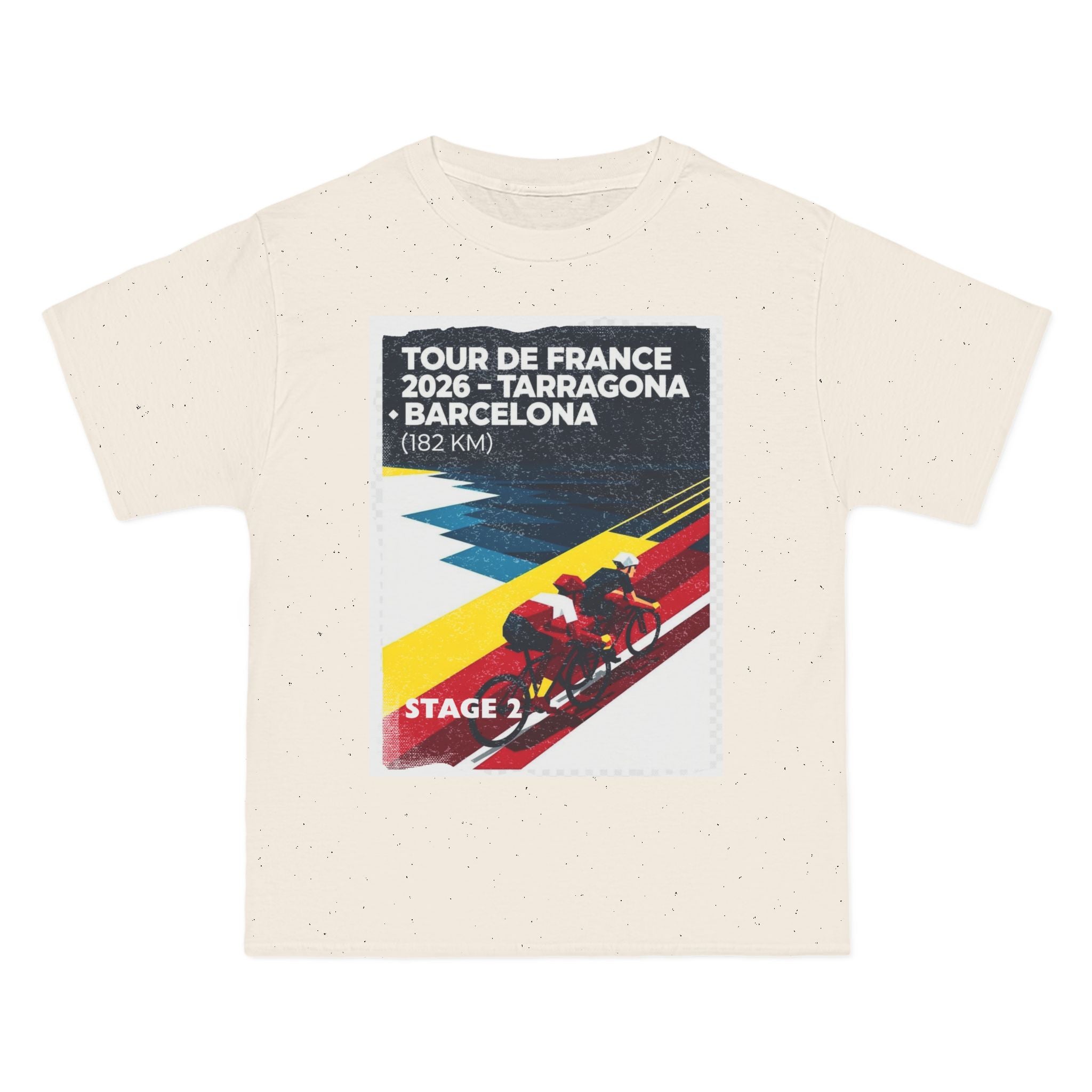 Tour de France 2026 Stage 2 Tarragona > Barcelona T-Shirt | Bauhaus Cycling Poster
