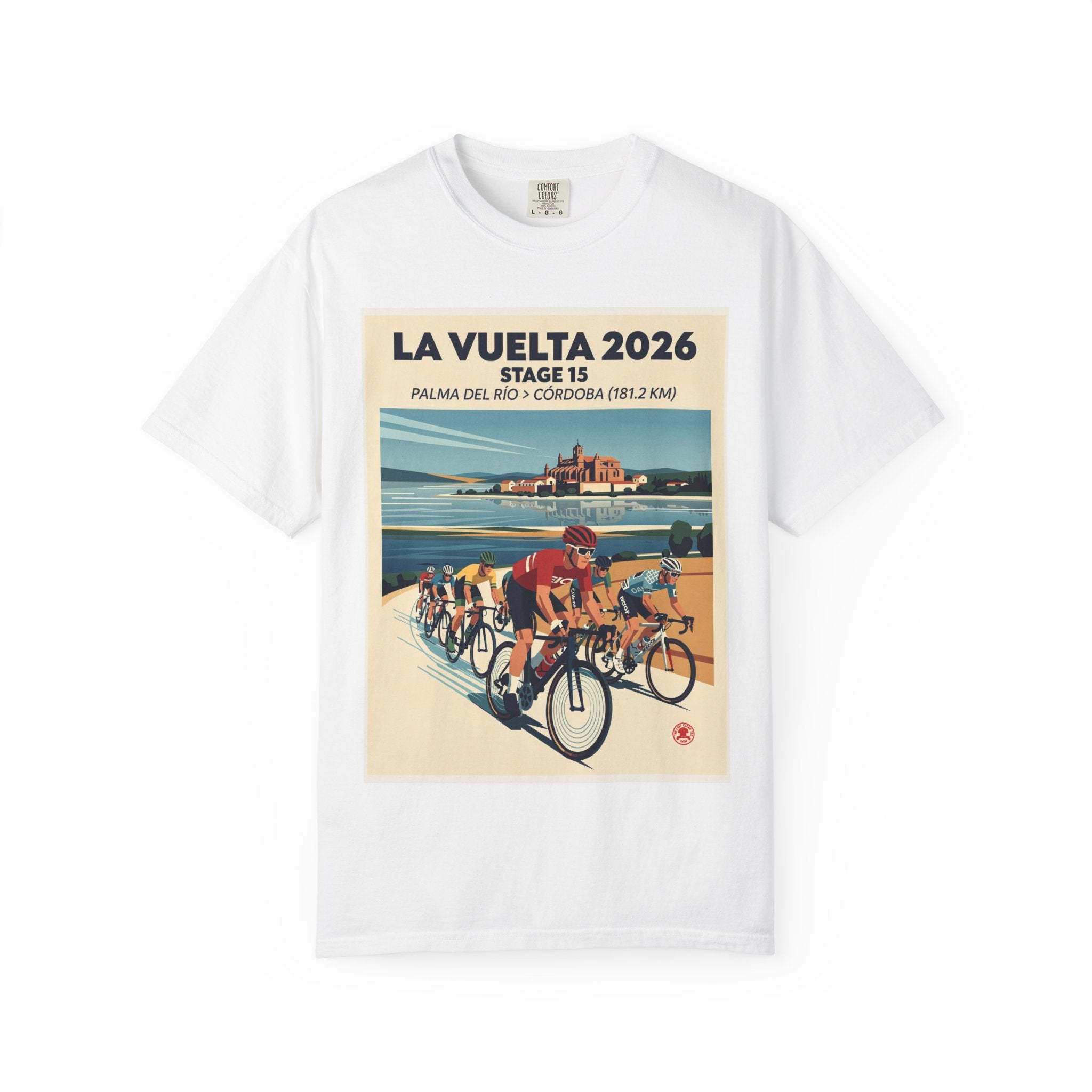 2026 Vuelta a España Stage 15 Cycling T-Shirt | Palma del Río to Córdoba 181.2km | Graphic Tee