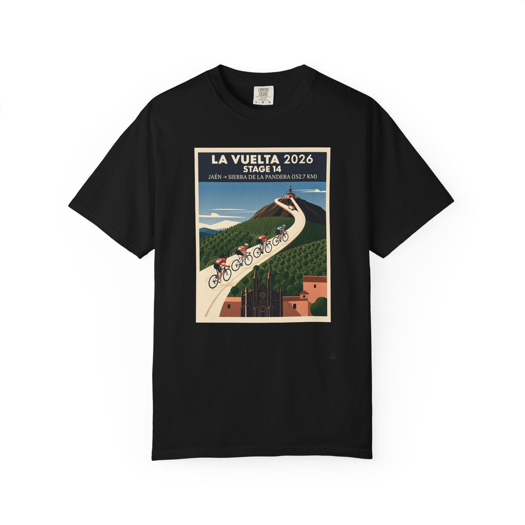 2026 Vuelta a España Stage 14 Cycling T-Shirt | Jaén to Sierra de La Pandera 152.7km | Graphic Tee