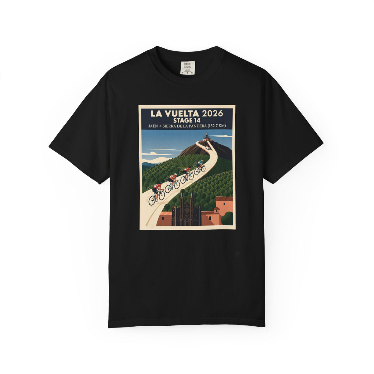 2026 Vuelta a España Stage 14 Cycling T-Shirt | Jaén to Sierra de La Pandera 152.7km | Graphic Tee