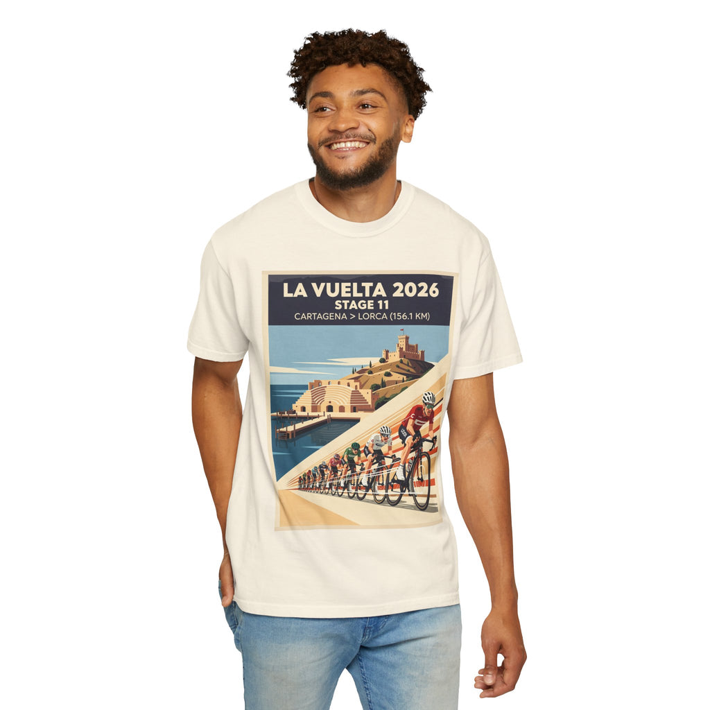 2026 Vuelta a España Stage 11 Cycling T-Shirt | Cartagena to Lorca 156.1km | Graphic Tee